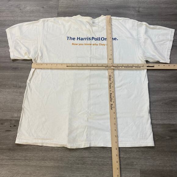 VINTAGE THEHARRISPOLLONLINE PROMO NEWS JOURNALISM SHIRT XL - Picture 5 of 5
